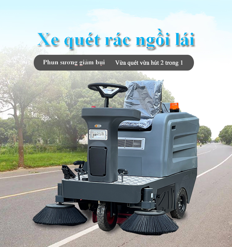 Xe quét rác nhà xưởng